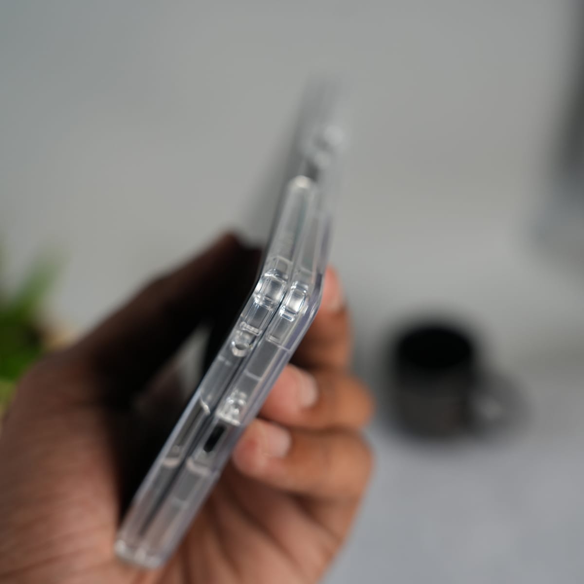 Galaxy Z Fold 7 Clear MagSafe Kickstand Case with Hinge Protection | Transparent Shockproof Slim Cover