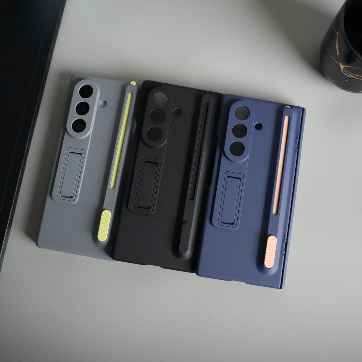 Galaxy Z Fold 6 Front Glass Protection Case With PushUP S Pen Holder