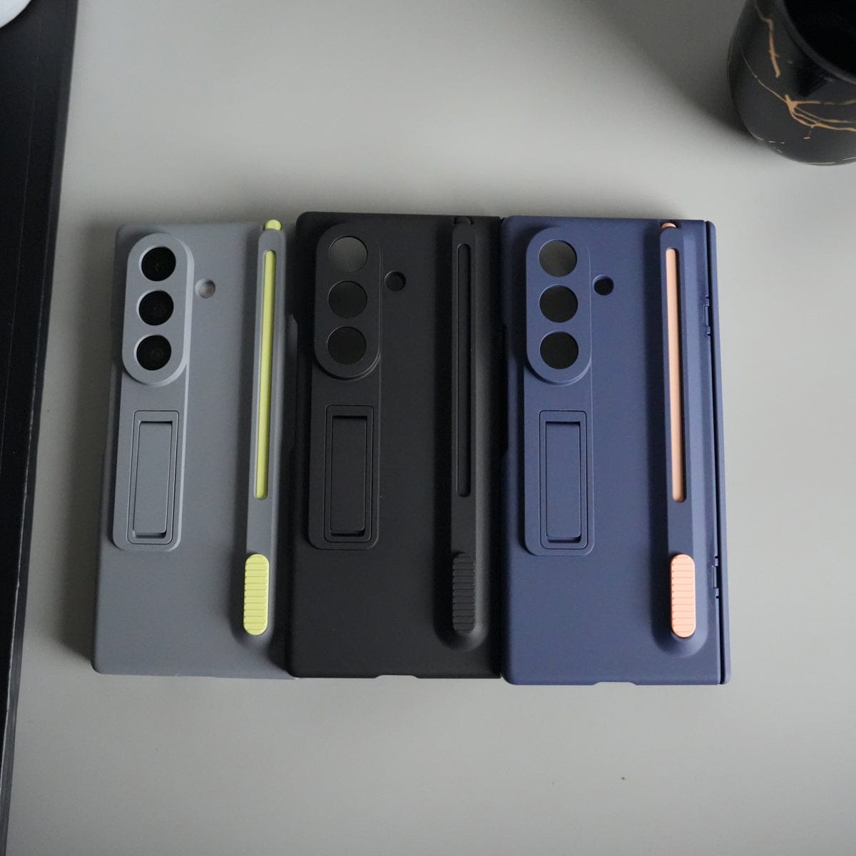 Galaxy Z Fold 6 Front Glass Protection Case With PushUP S Pen Holder
