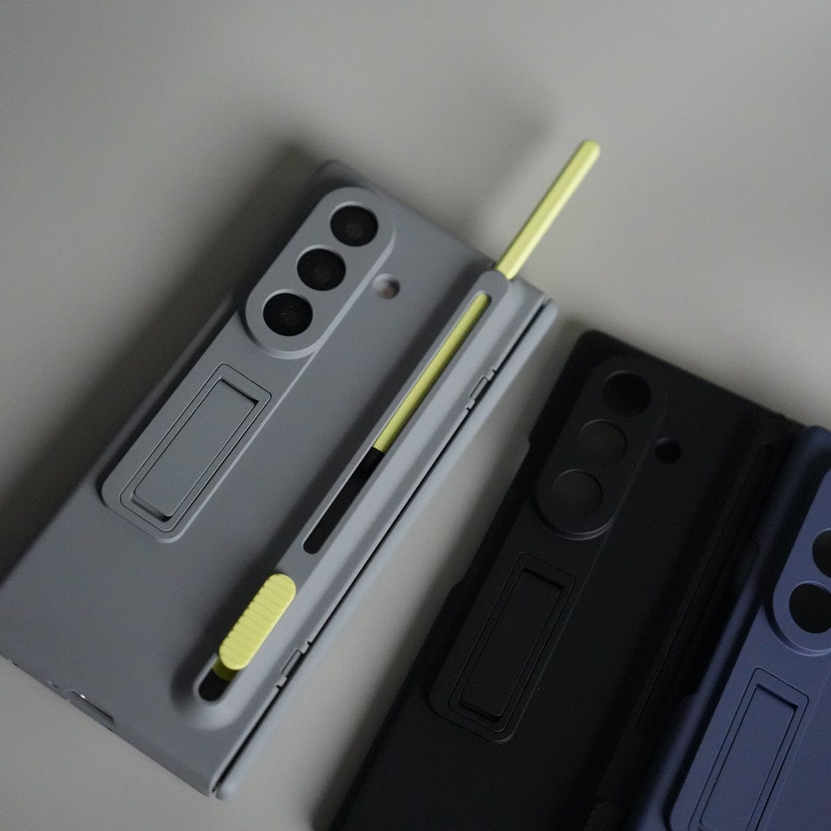 Galaxy Z Fold 7 Front Glass Protection Case With PushUP S Pen Holder