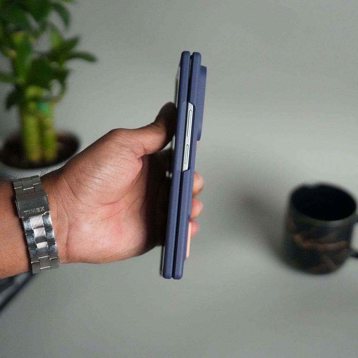 Galaxy Z Fold 7 Front Glass Protection Case With PushUP S Pen Holder