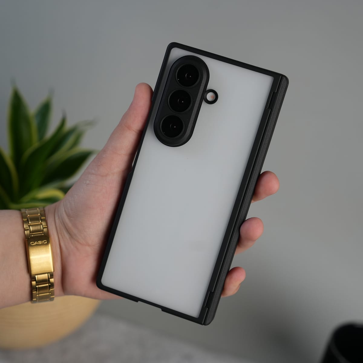 Galaxy Z Fold 7 Frosted Matte Case | Front Glass & Heinge Protection