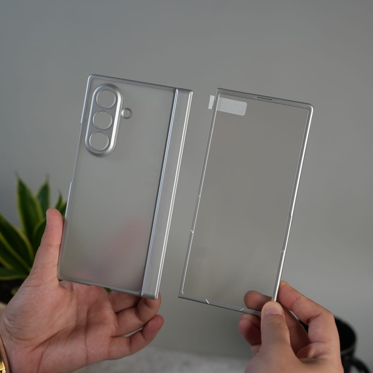 Galaxy Z Fold 7 Frosted Matte Case | Front Glass & Heinge Protection