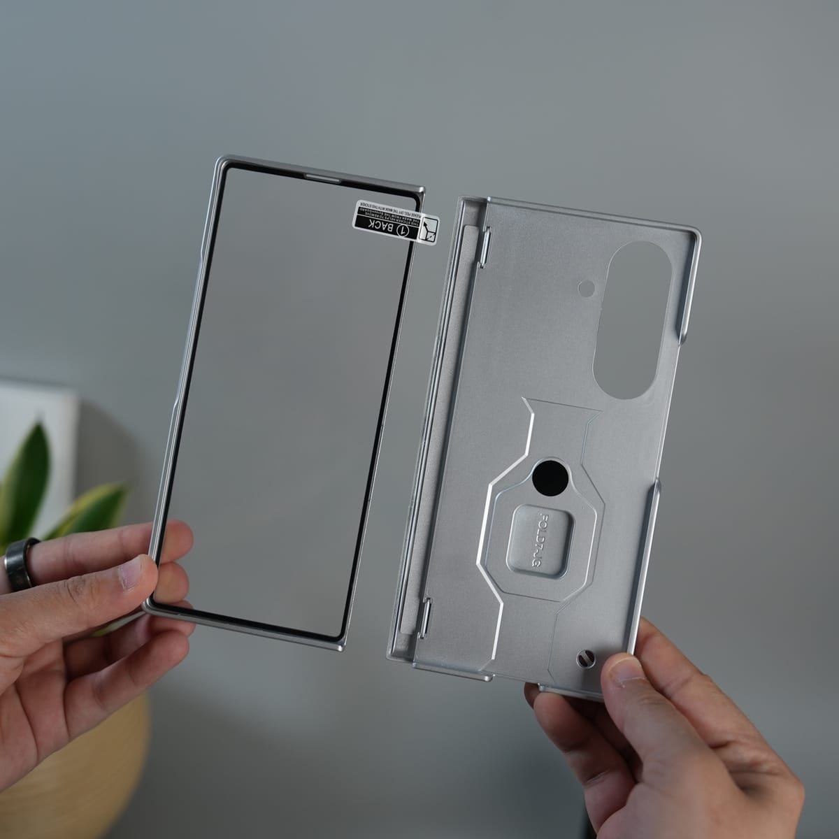 Galaxy Z Fold 7 Full Protection Armor Case with Front Glass, Camera Shutter, Kickstand & S Pen Cover