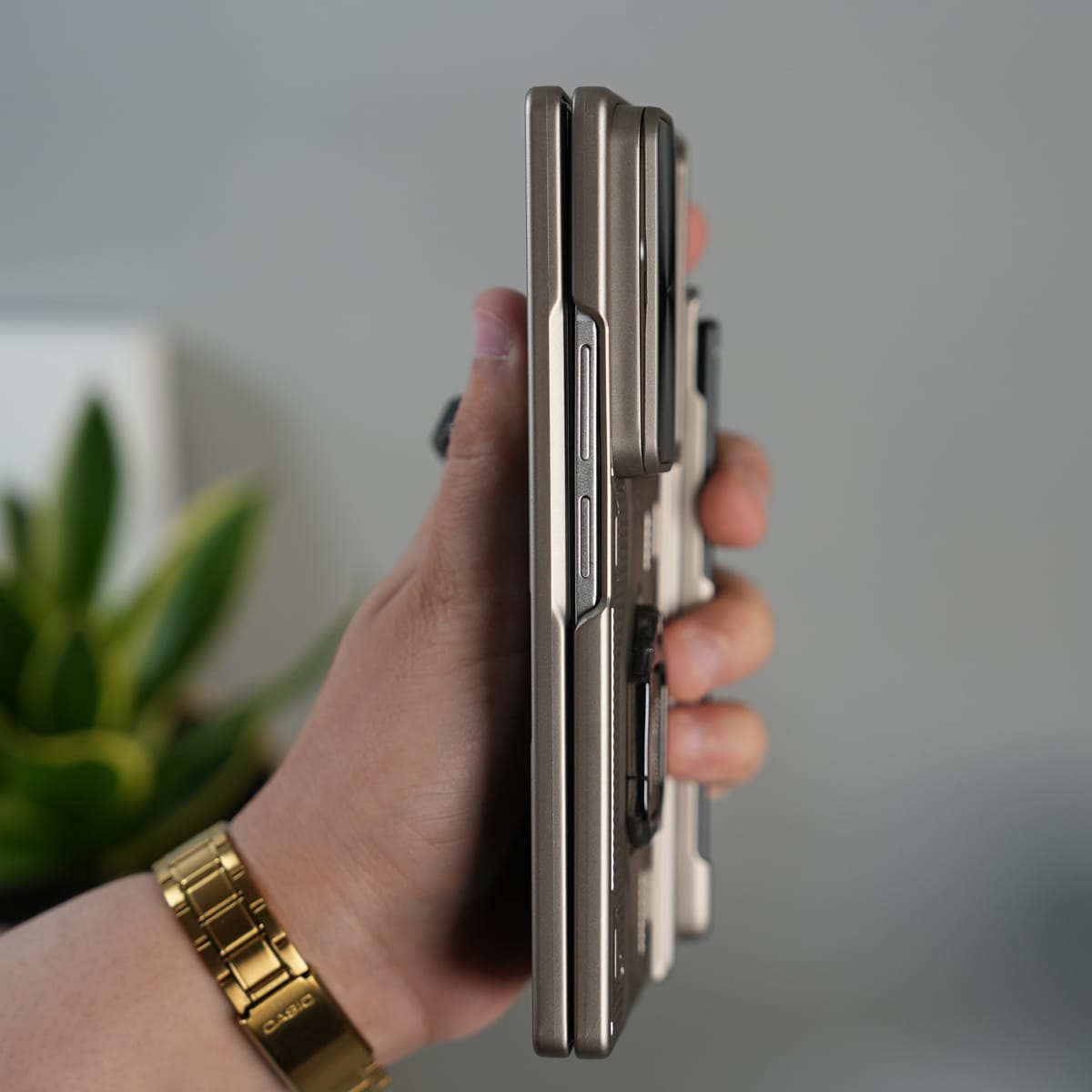 Galaxy Z Fold 7 Full Protection Armor Case with Front Glass, Camera Shutter, Kickstand & S Pen Cover