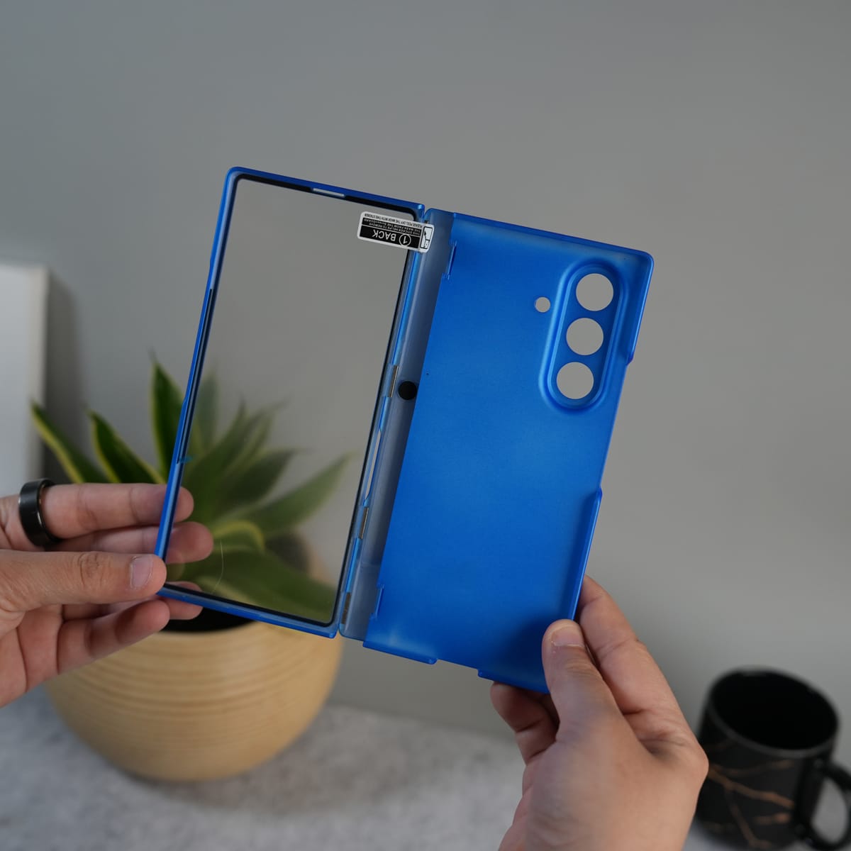 Galaxy Z Fold 7 GKK Kickstand Slide Camera Lid Folding PC Phone Cover with Tempered Glass Screen Film