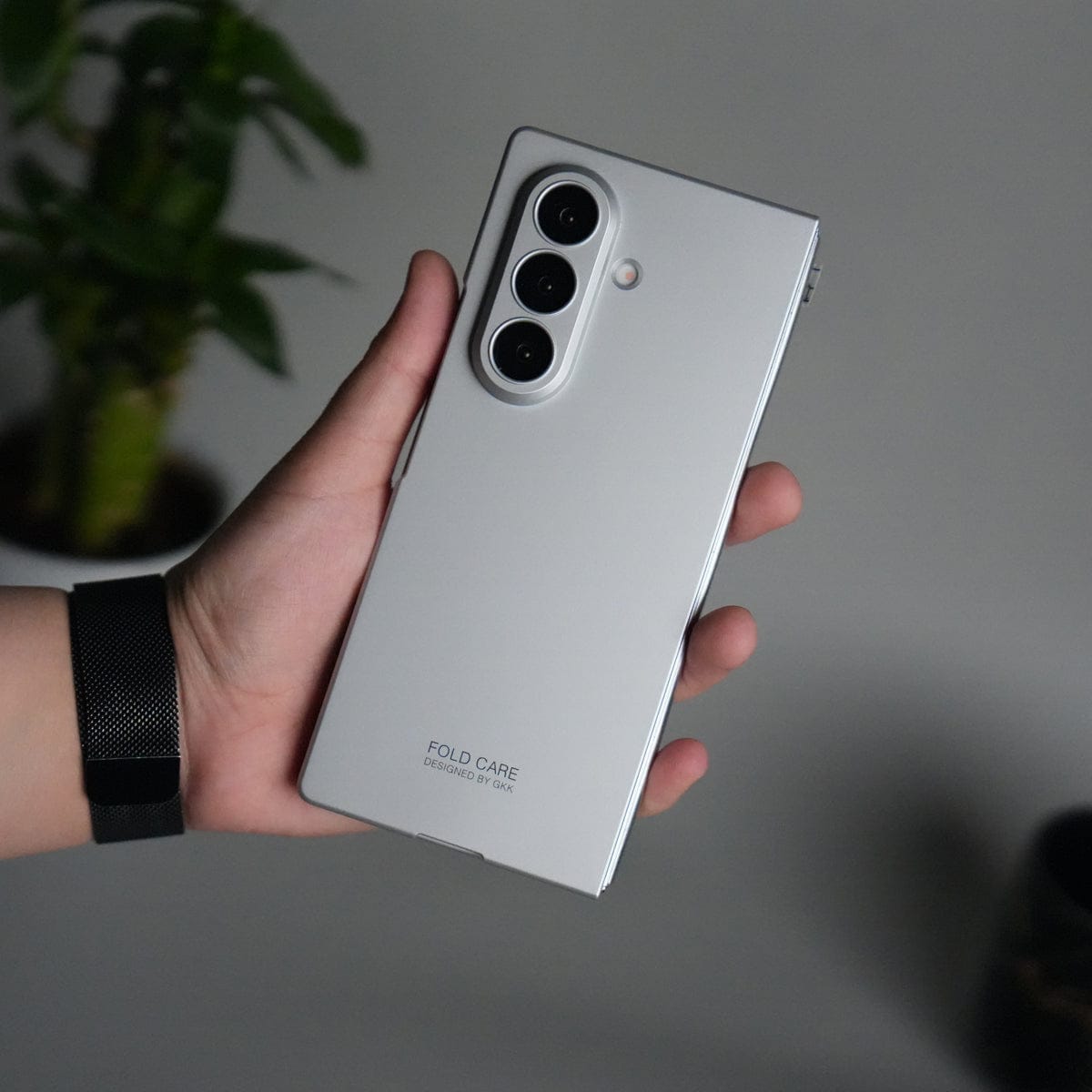 Galaxy Z Fold 7 Matte Hard Case with Front Glass Cover | Slim Shockproof Fold Care Edition