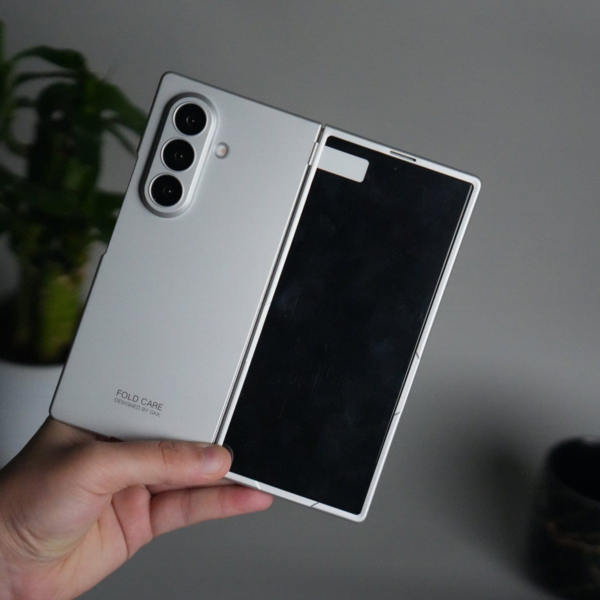 Galaxy Z Fold 7 Matte Hard Case with Front Glass Cover | Slim Shockproof Fold Care Edition