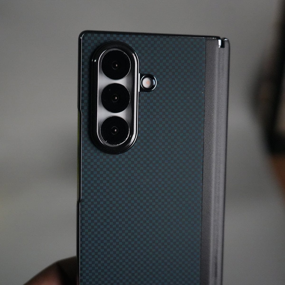 Galaxy Z Fold 7 Premium Fiber Design Slim Case Hinge Protection (Front + Back Cover)