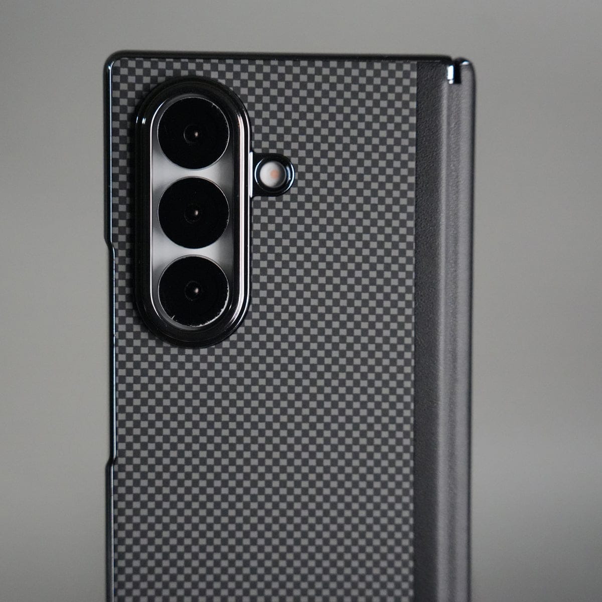 Galaxy Z Fold 7 Premium Fiber Design Slim Case Hinge Protection (Front + Back Cover)