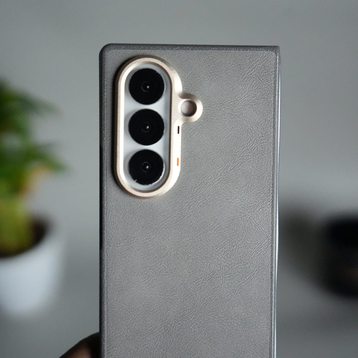 Galaxy Z Fold 7 Premium PU Leather Back Case with Front Frame | Slim & Elegant Design