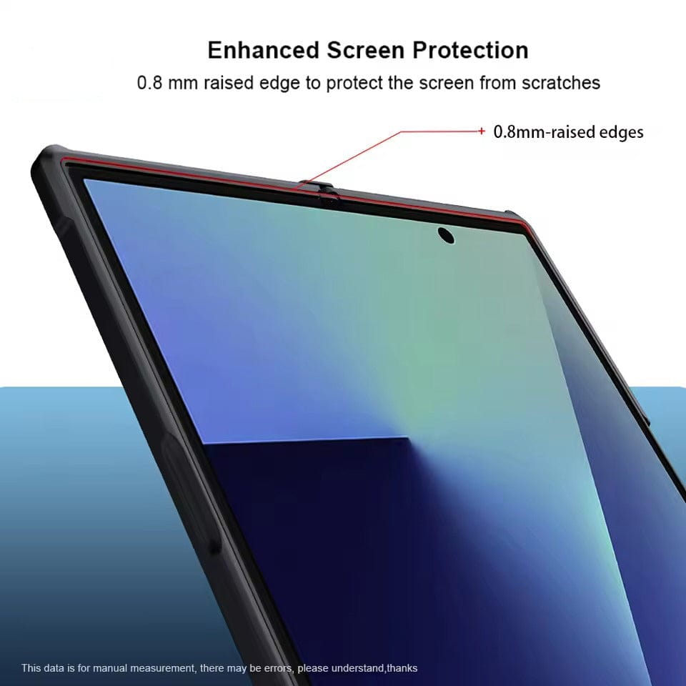 Galaxy Z Fold 7 Shockproof Airbags Bumper Transparent Back Case Cover | Hinge Protection