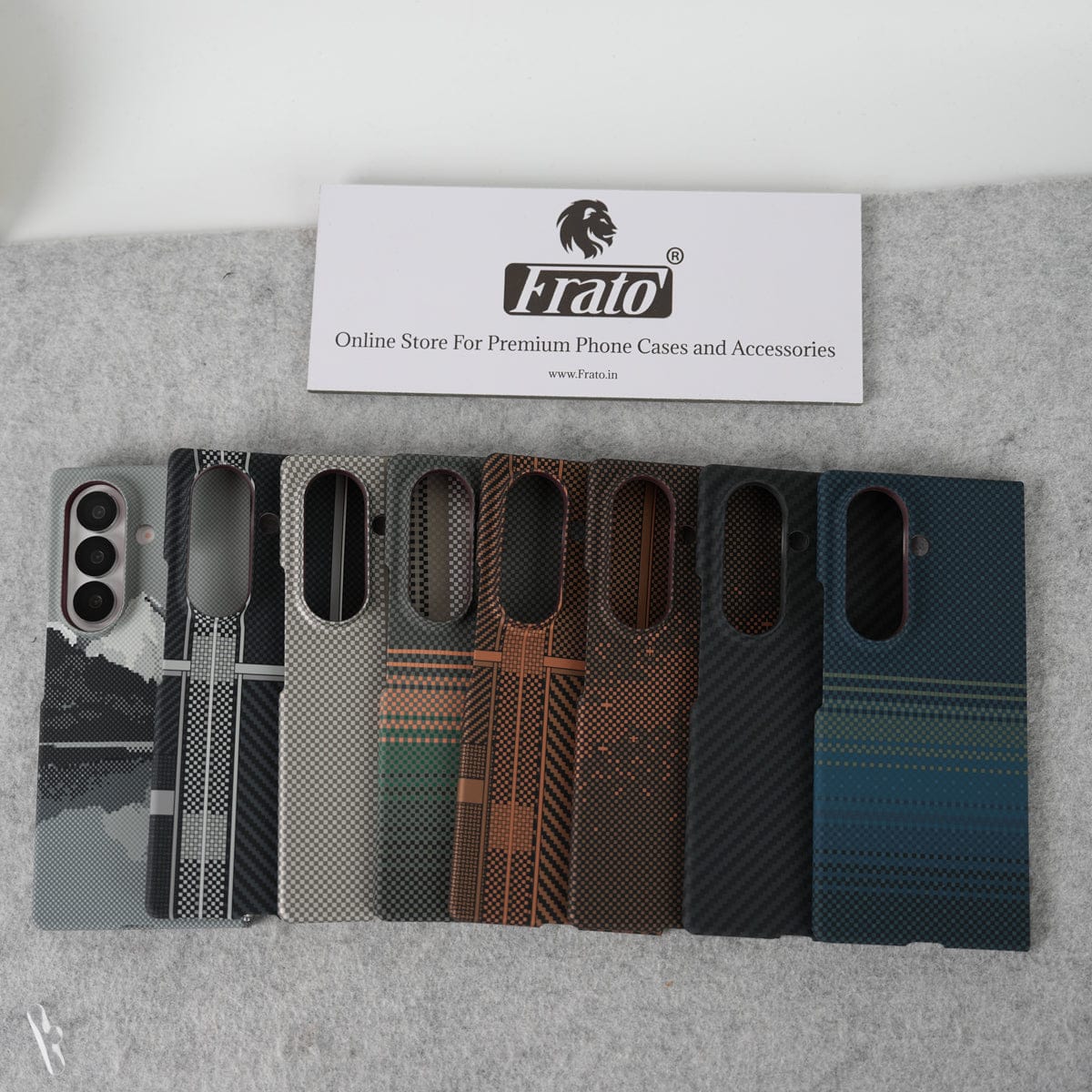 Samsung Galaxy Z Fold 7 Carbon Fiber Texture Aramid Design Hard Pc MagSafe Case Cover