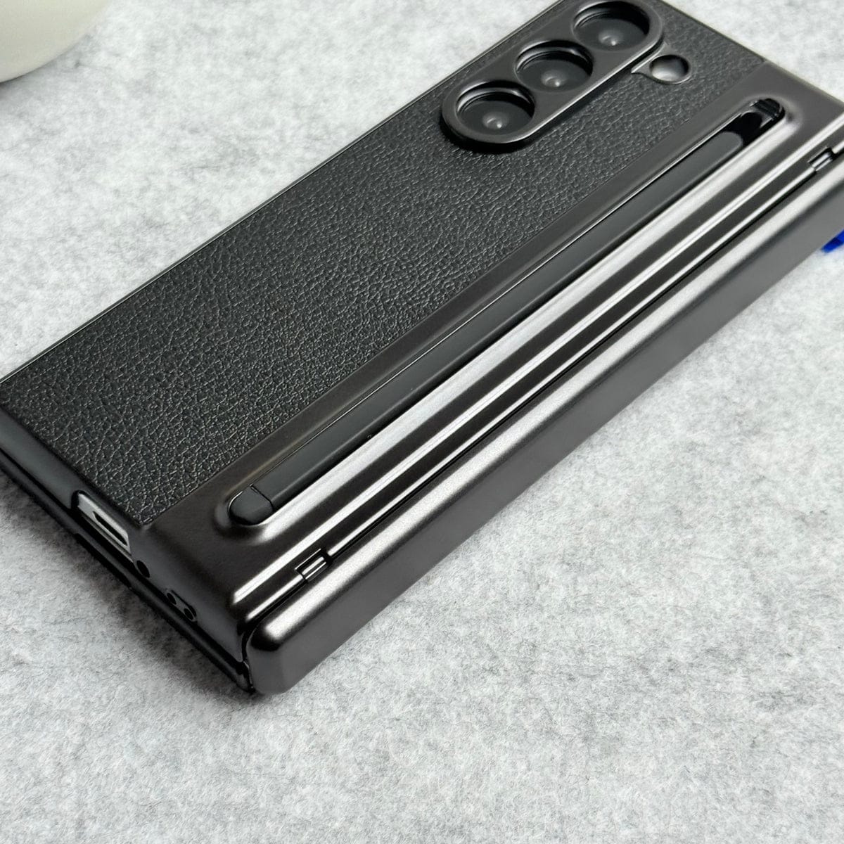 Samsung Galaxy Z Fold 6 Chrome Plating front Glass Protection Hinge Case Folding Cover