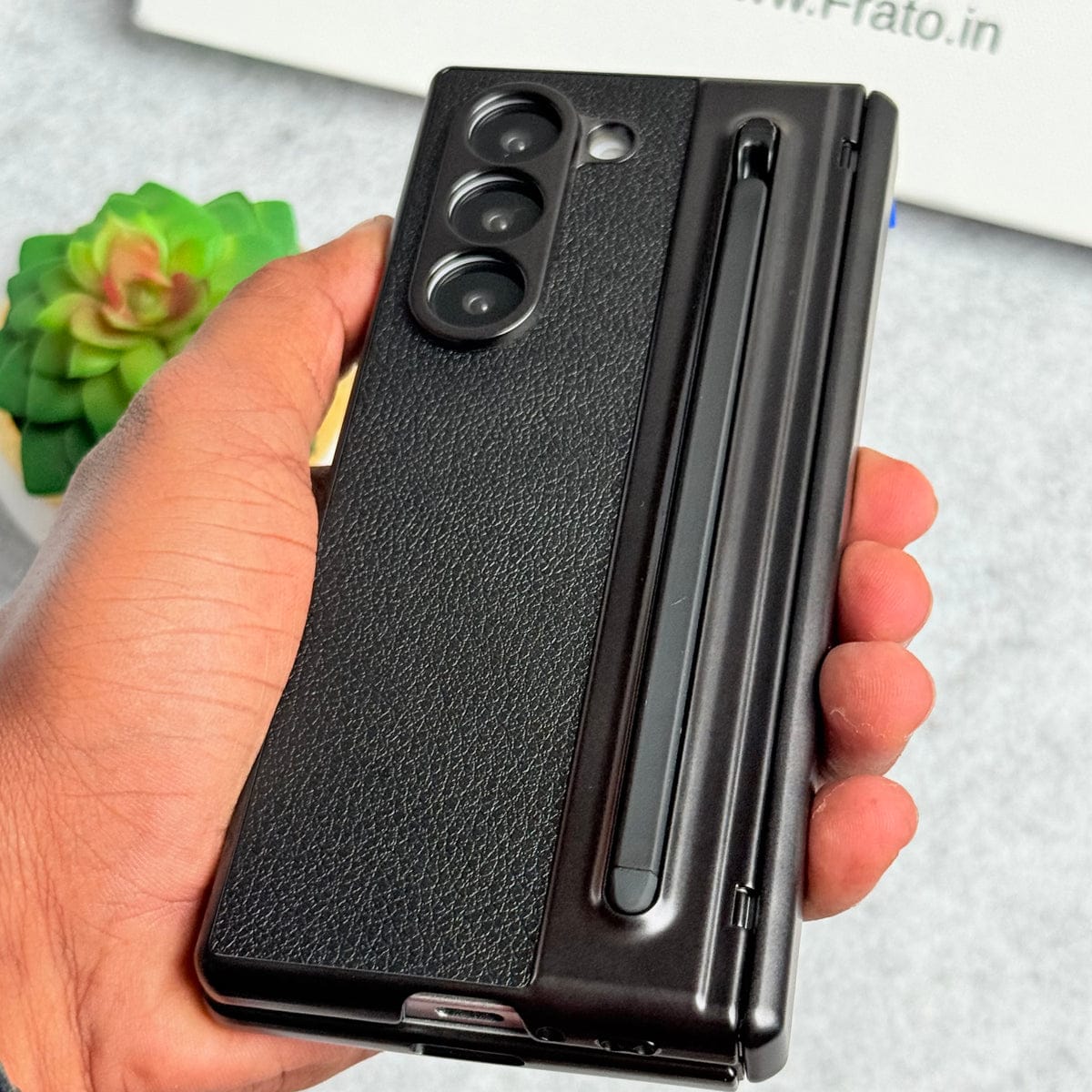 Samsung Galaxy Z Fold 7 Chrome Plating front Glass Protection Hinge Case Folding Cover