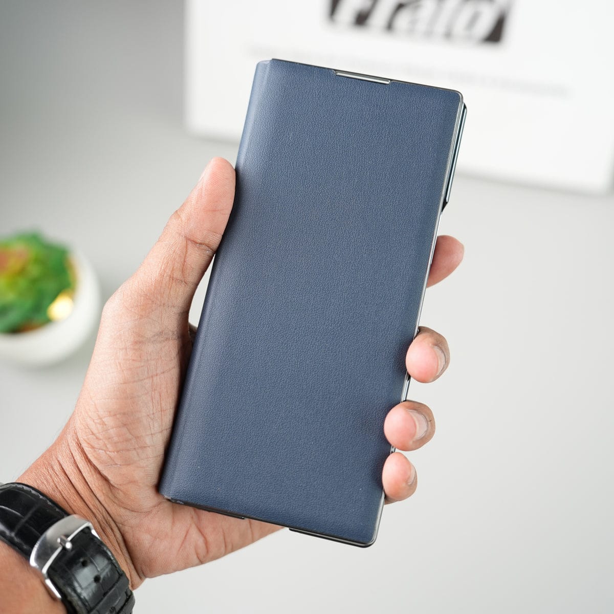 Samsung Galaxy Z Fold 7 Flip Cover with Kickstand | PU Leather Protective Case