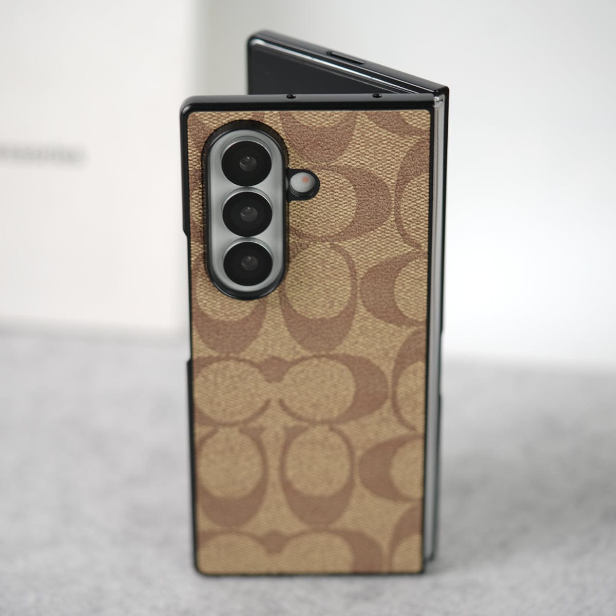 Samsung Galaxy Z Fold 7 Luxury CC Brand PU Leather Design Case Cover