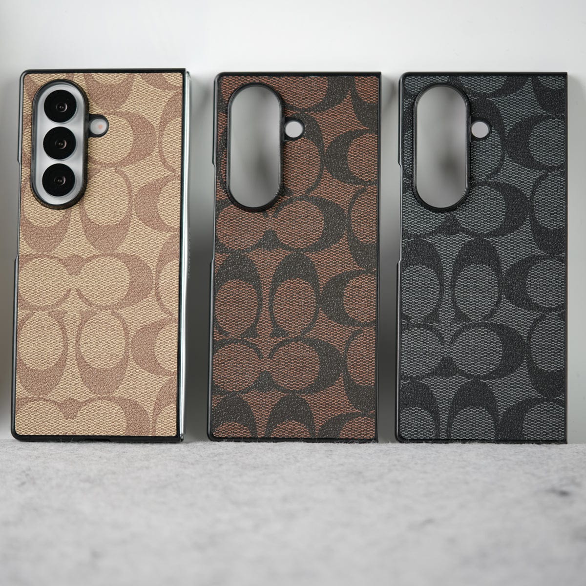 Samsung Galaxy Z Fold 7 Luxury CC Brand PU Leather Design Case Cover