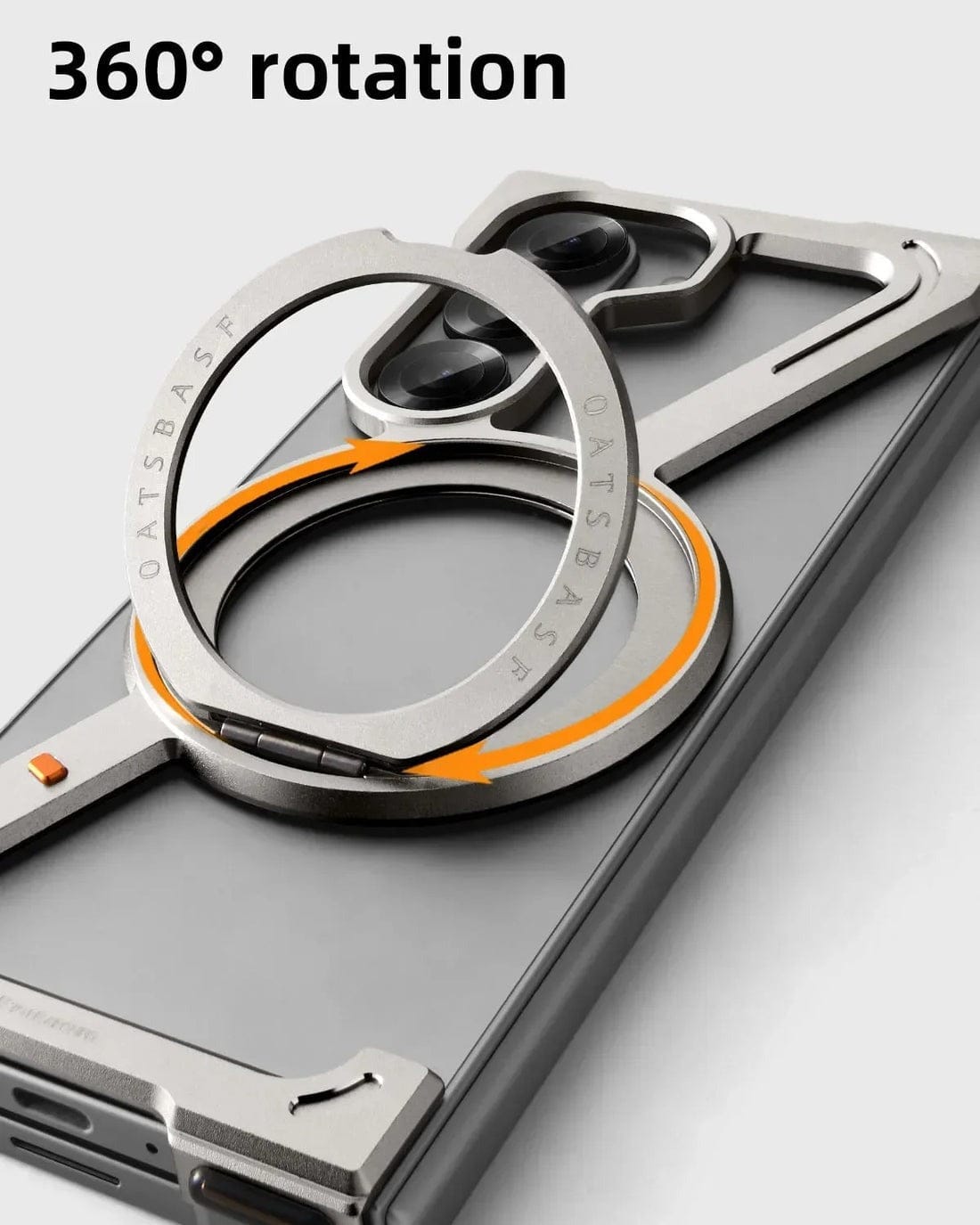 Samsung Galaxy Z Fold 7 Z Shape Aluminium Metal Rotating Kickstand Case