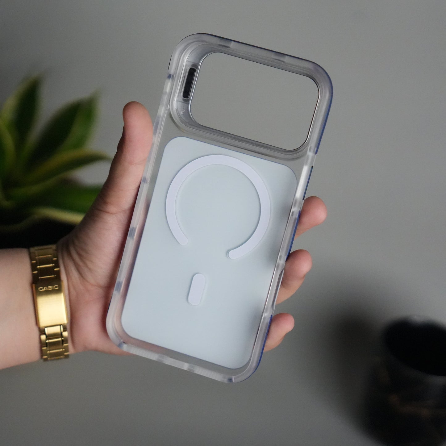 iPhone 15 Pro Max MagSafe Case with Metal Camera Stand | Slim & Shockproof Protection