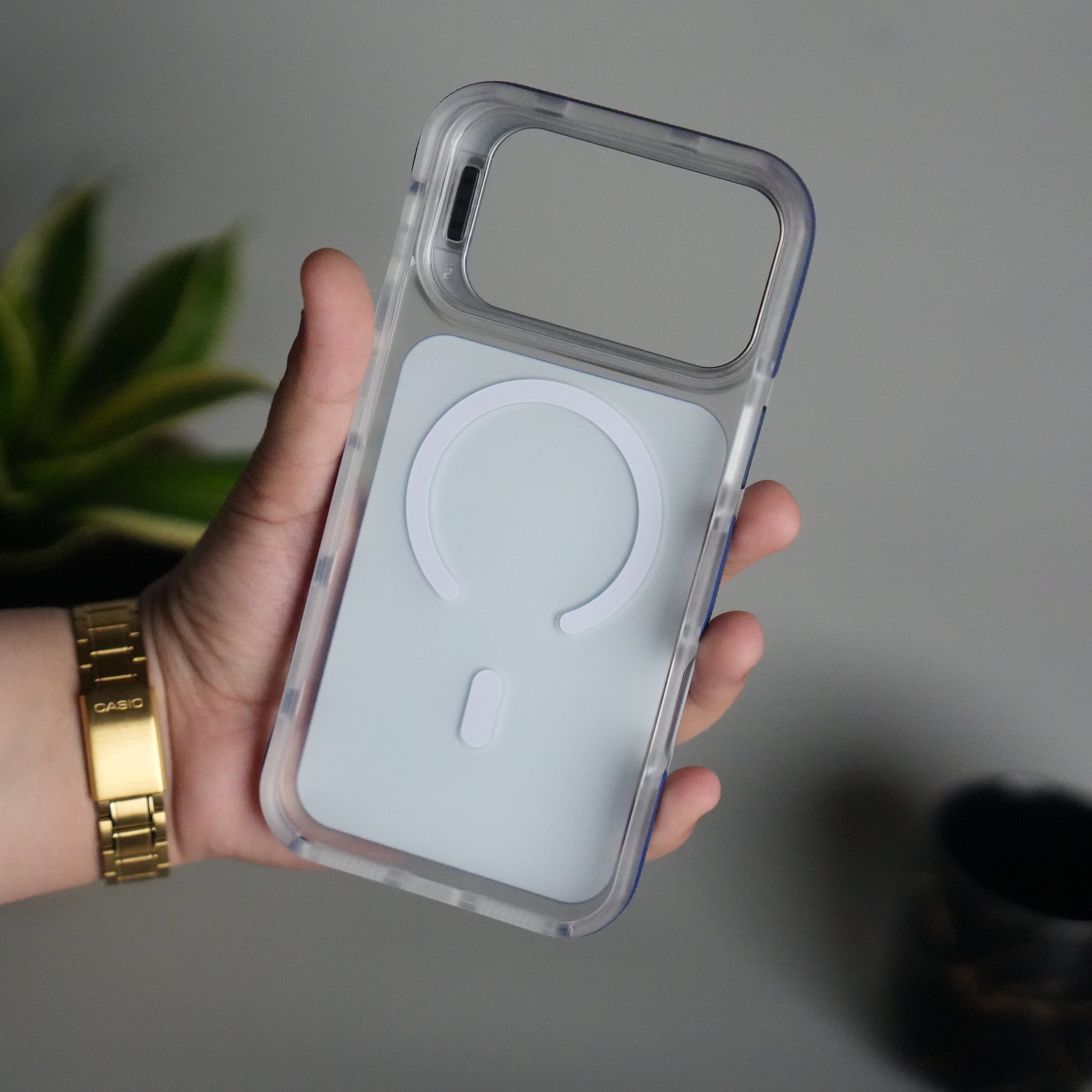 iPhone 15 Pro Max MagSafe Case with Metal Camera Stand | Slim & Shockproof Protection
