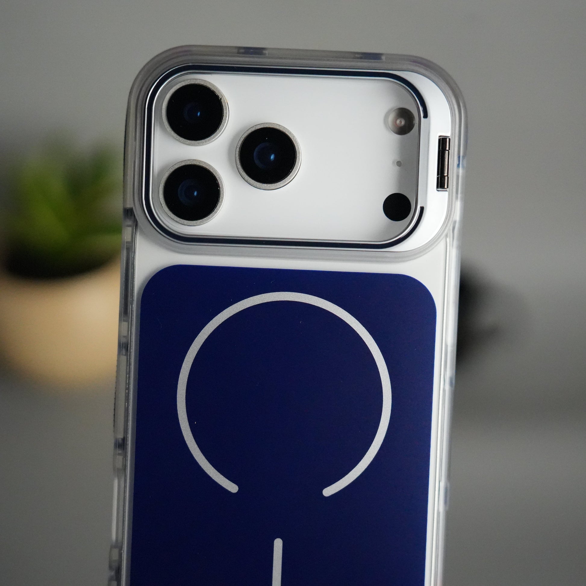 iPhone 15 Pro Max MagSafe Case with Metal Camera Stand | Slim & Shockproof Protection