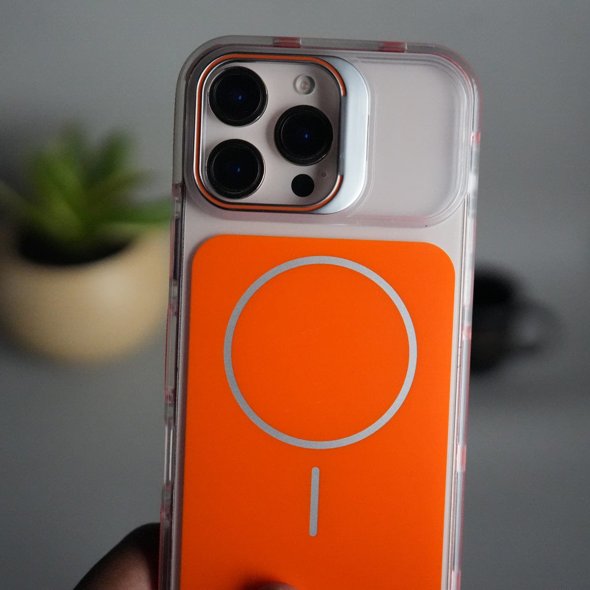 iPhone 15 Pro Max MagSafe Case with Metal Camera Stand | Slim & Shockproof Protection