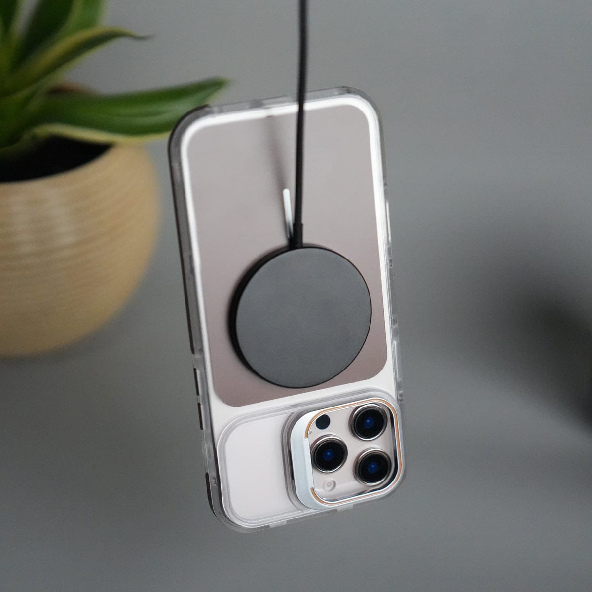iPhone 15 Pro Max MagSafe Case with Metal Camera Stand | Slim & Shockproof Protection