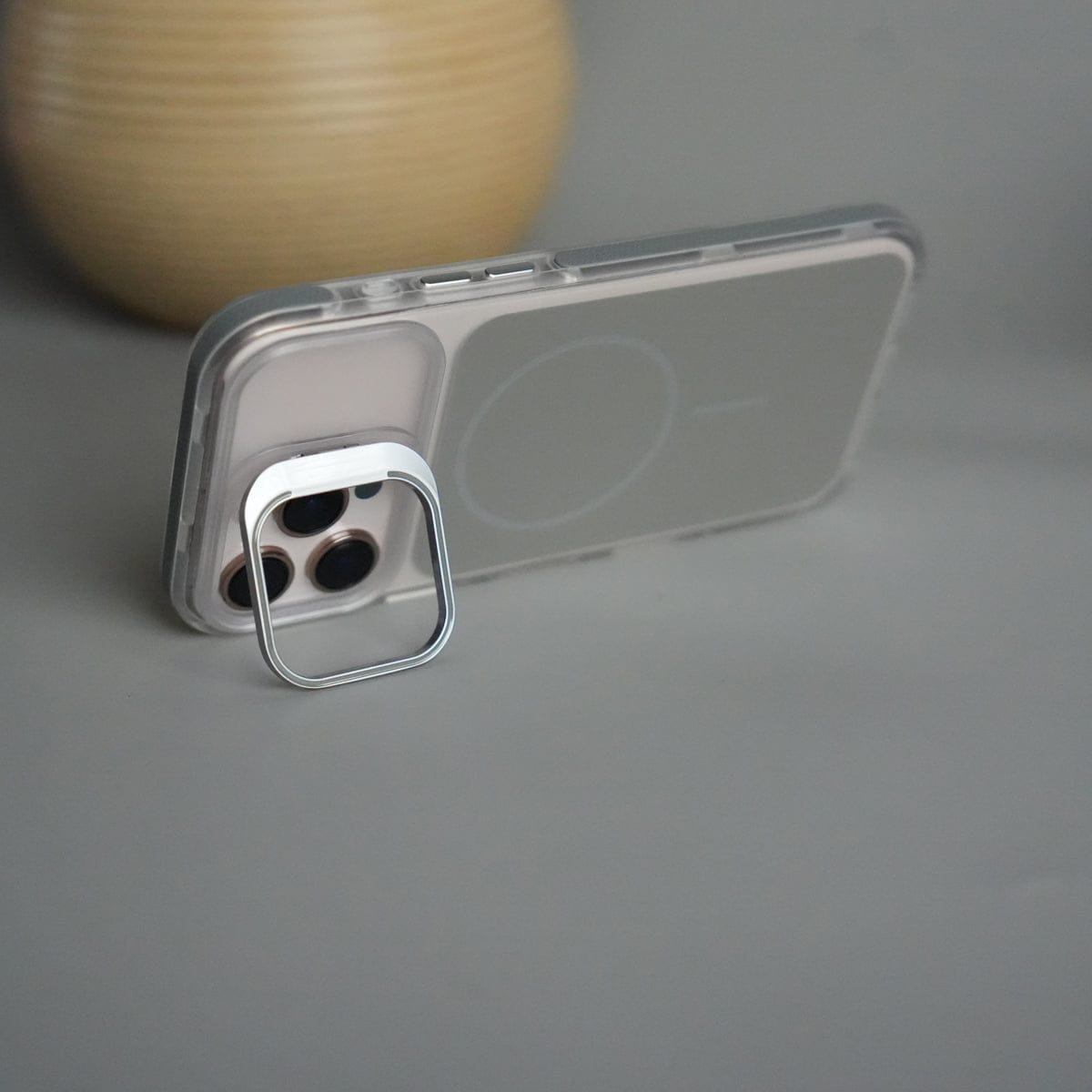 iPhone 15 Pro Max MagSafe Case with Metal Camera Stand | Slim & Shockproof Protection