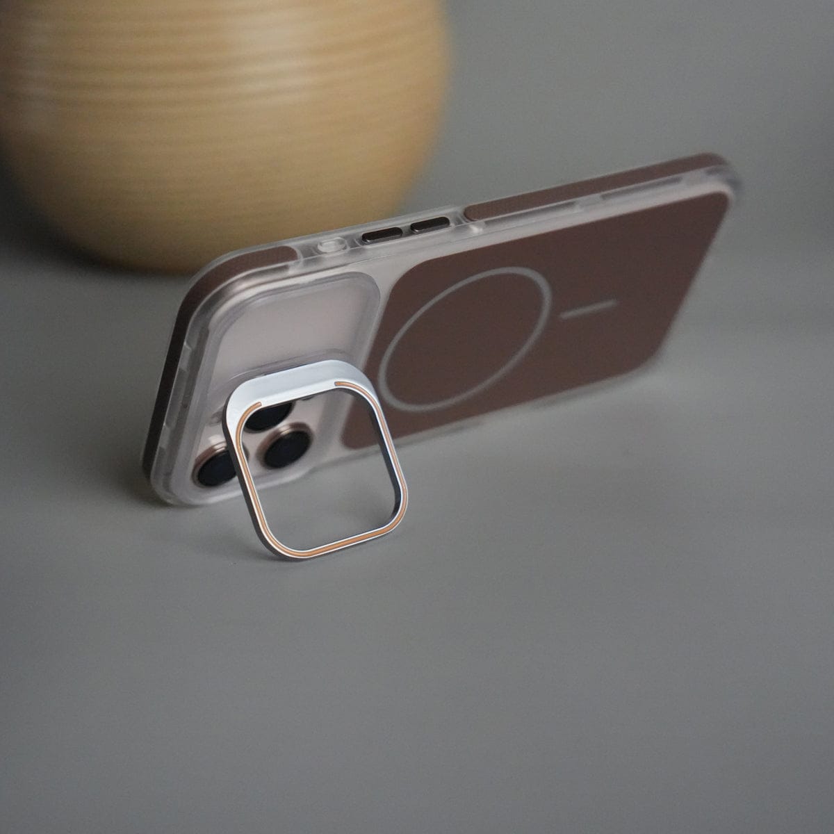 iPhone 16 Pro Max MagSafe Case with Metal Camera Stand | Slim & Shockproof Protection