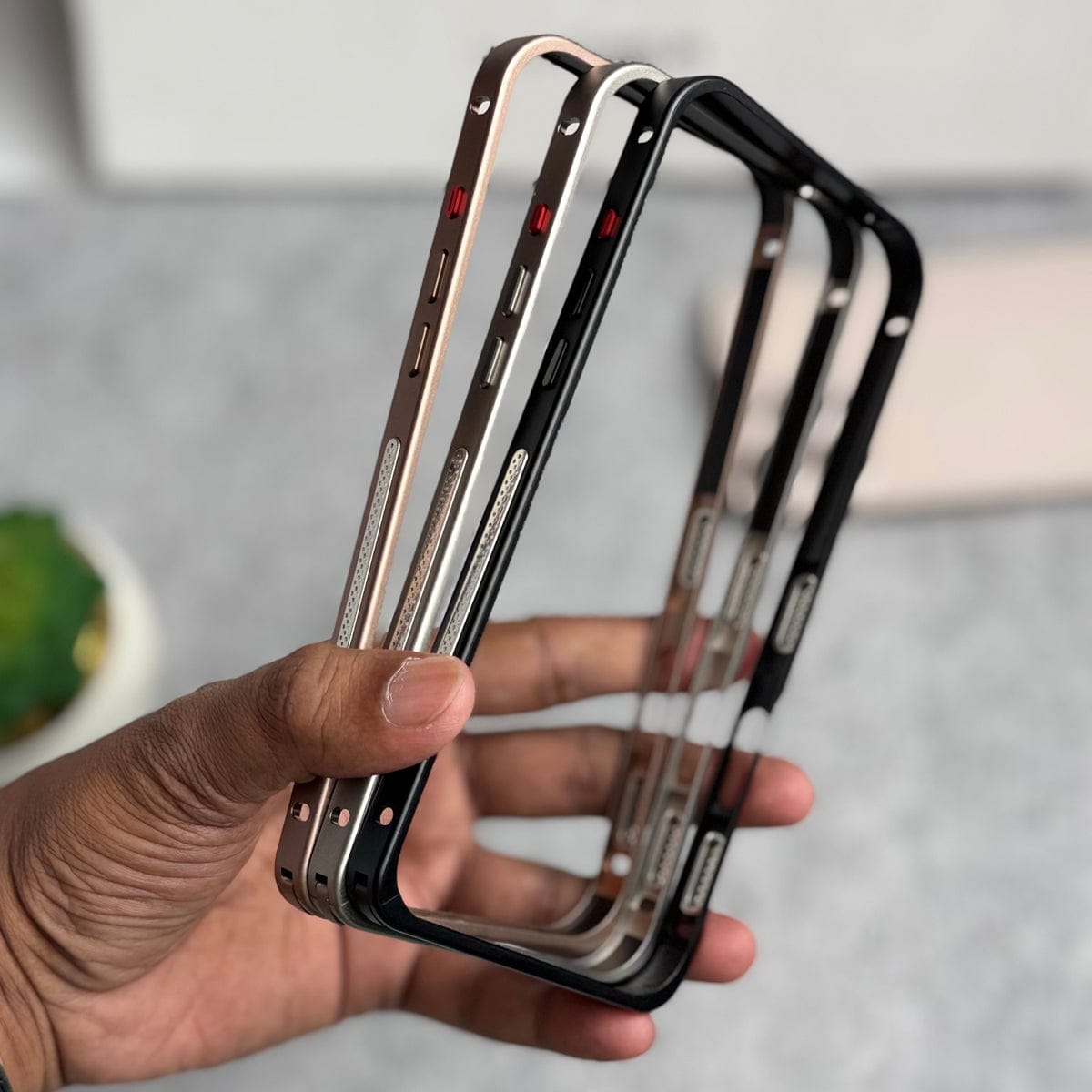 iPhone 16 Series Light Weight Aluminium Metal Bumper Frame