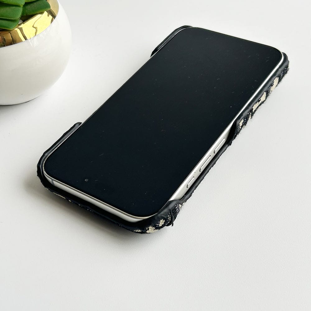 iPhone 17 luxury Brand CD Card Holder Case Cover (Blue)
