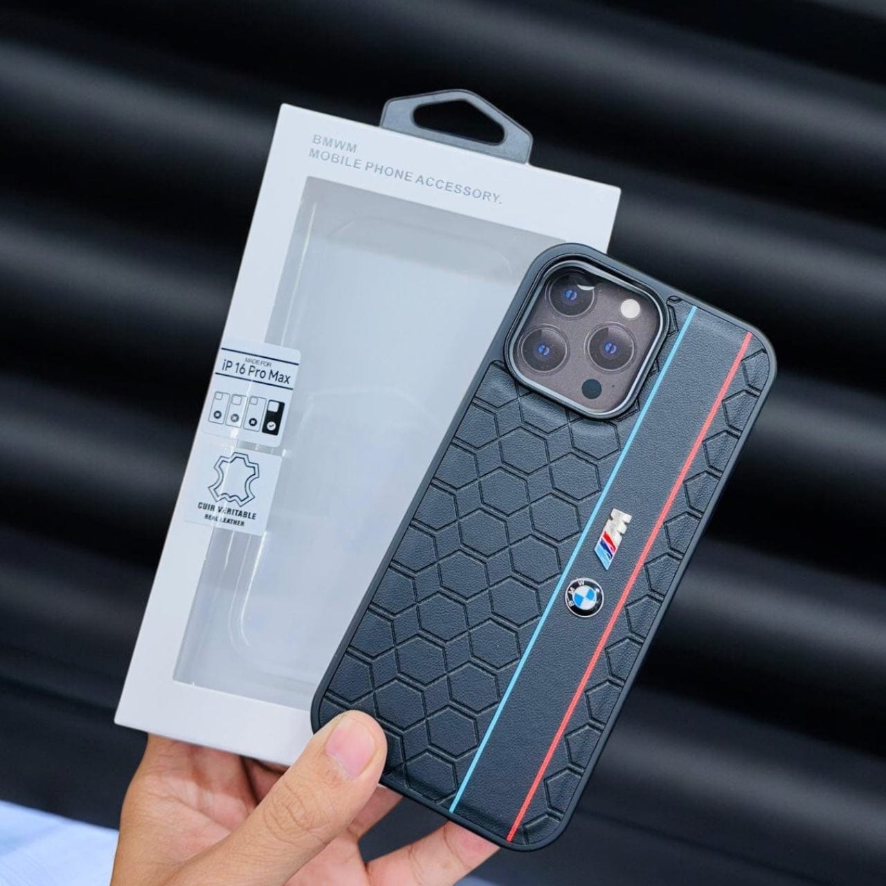 iPhone 16 Series Premium Honeycomb Design Case Cover