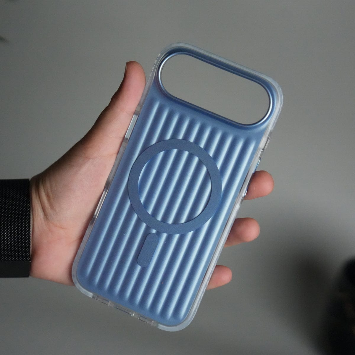 iPhone 17 Air MagSafe Suitcase Design Cover | Shockproof Ribbed Back Cover