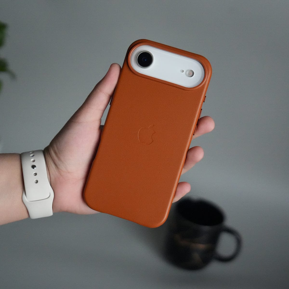 iPhone 17 Air MagSafe PU Leather Back Cover | Premium PU Leather | Slim & Elegant Hard Case