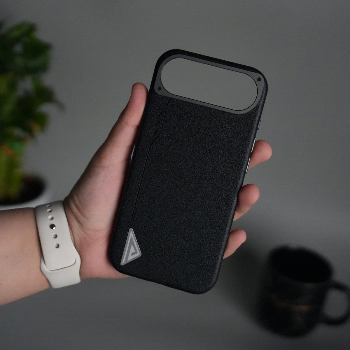 iPhone 17 Air Leather Texture MagSafe PVC NUIU Case With Metal Camera Bump
