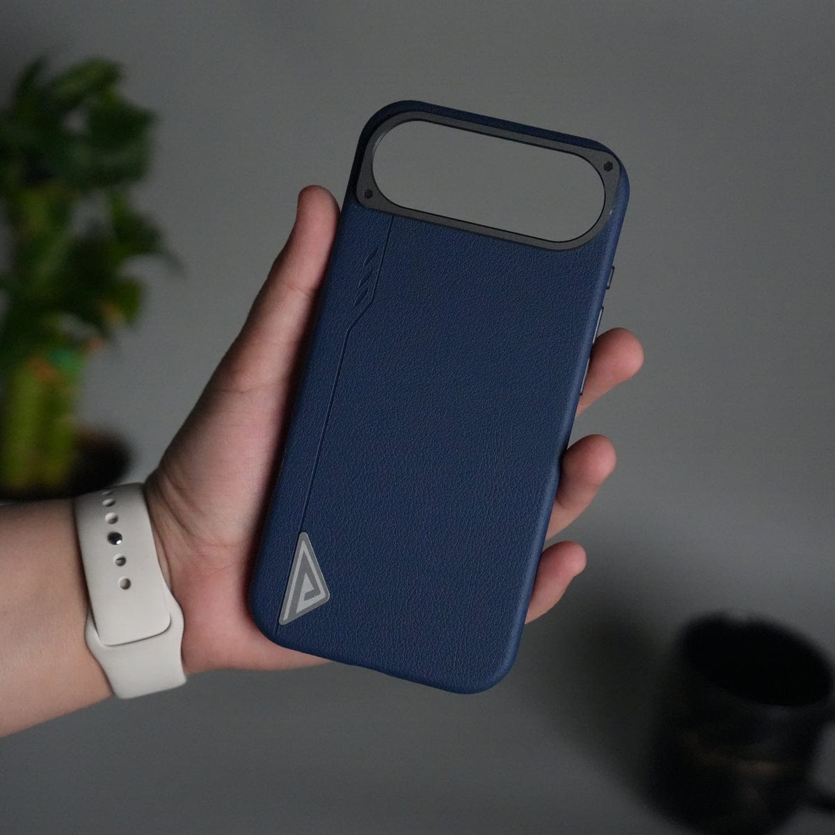 iPhone 17 Air Leather Texture MagSafe PVC NUIU Case With Metal Camera Bump