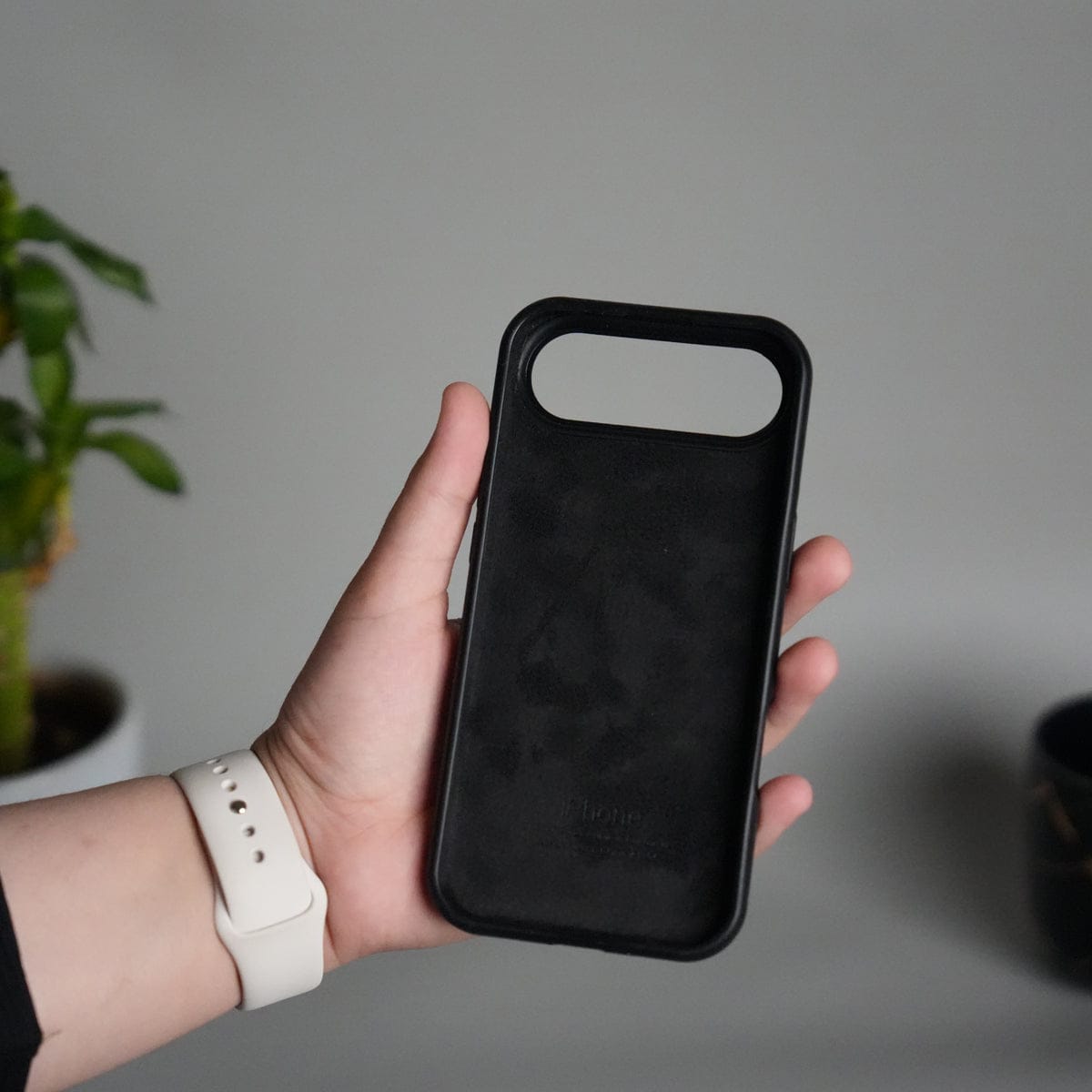 iPhone 17 Air Liquid Silicone Case Cover (Black)