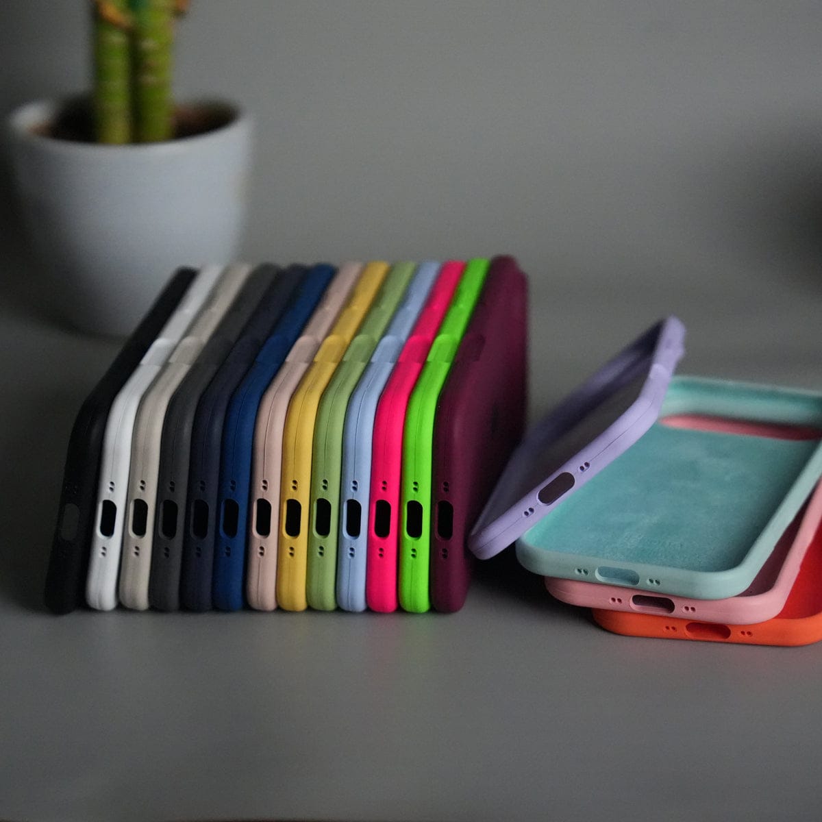 iPhone 17 Air Liquid Silicone Case Cover (Neon Green)