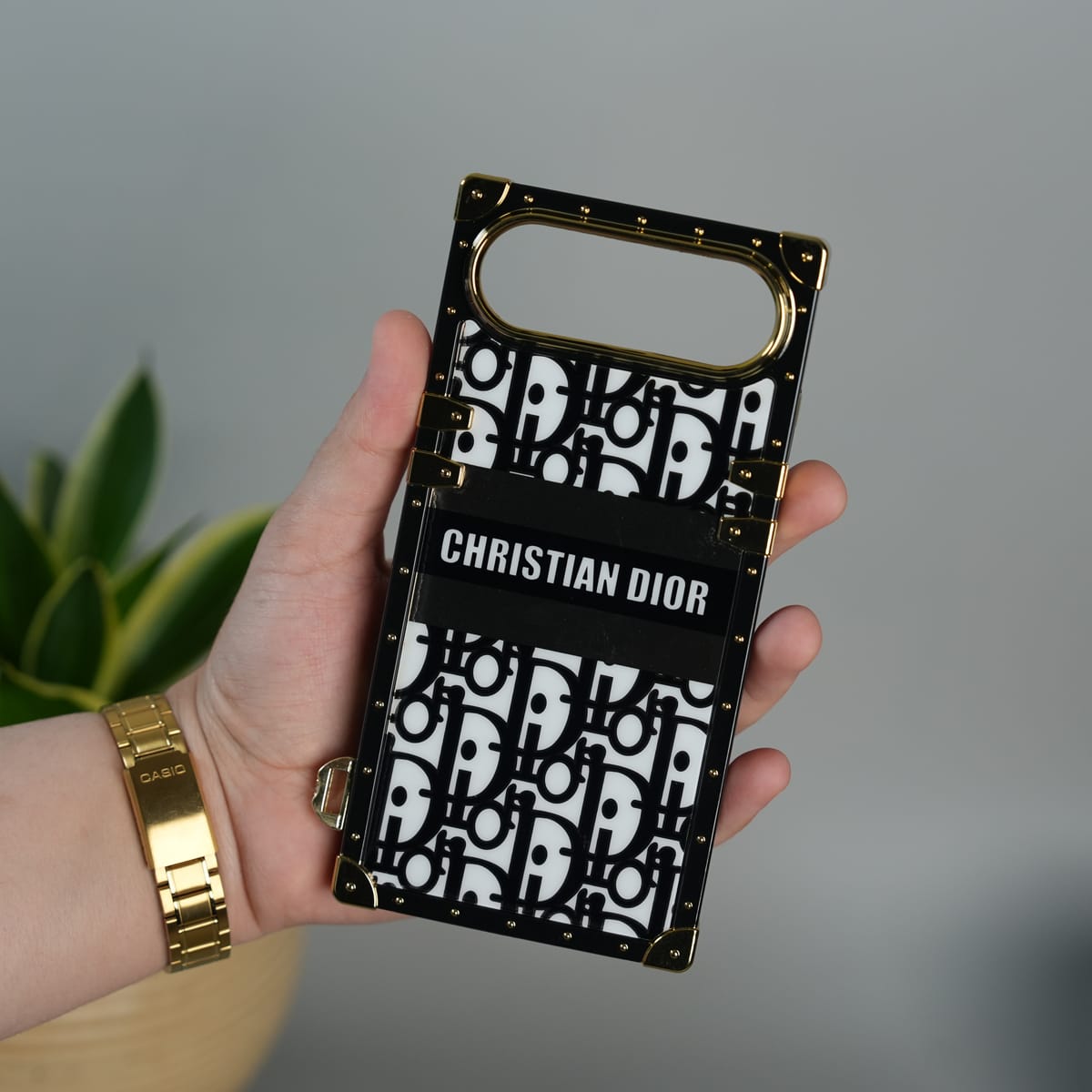 iPhone 17 Air Luxury CD Trunk Case Cover With Chain