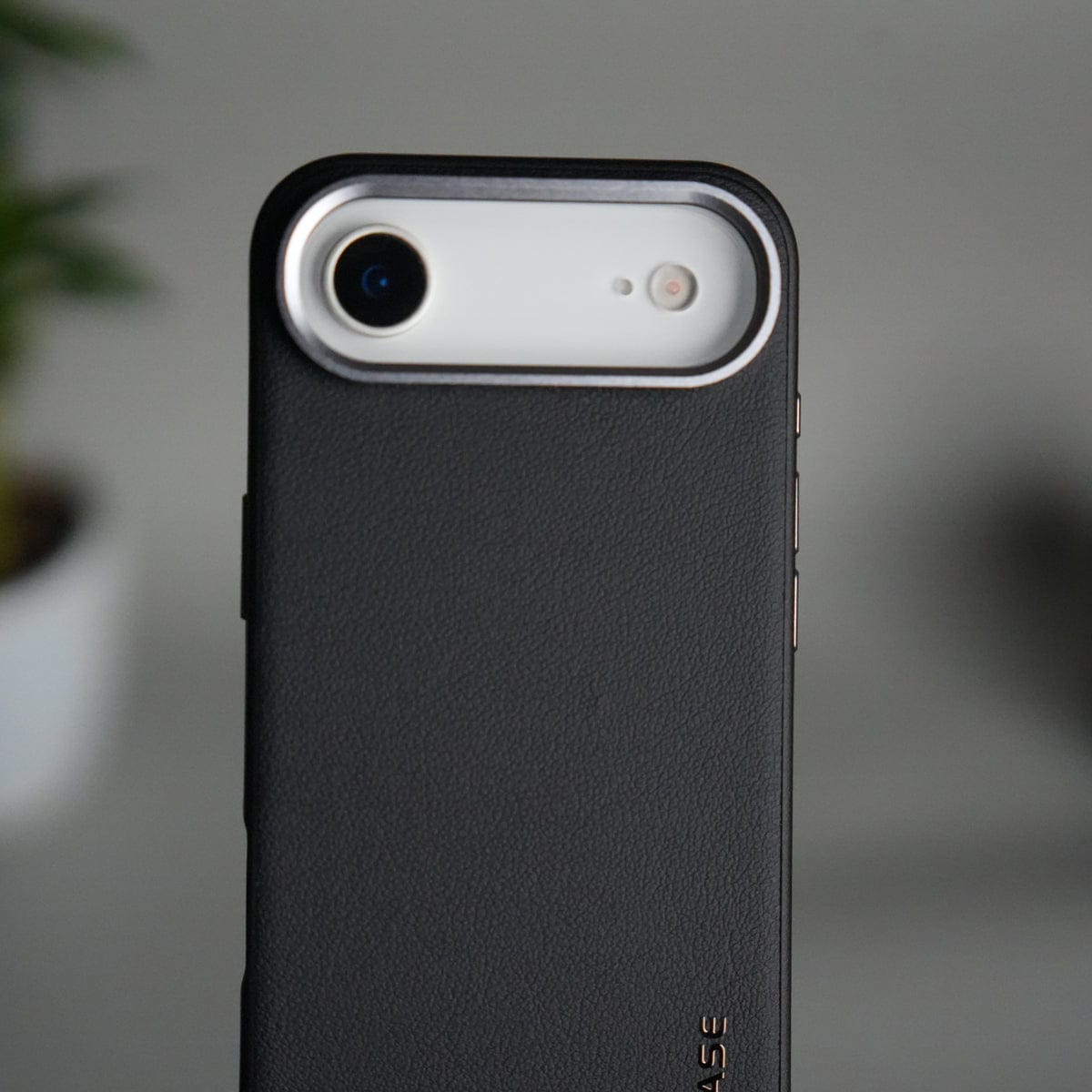 iPhone 17 Air Luxury Leather Matte Case | Slim Protective Metal Frame Back Cover