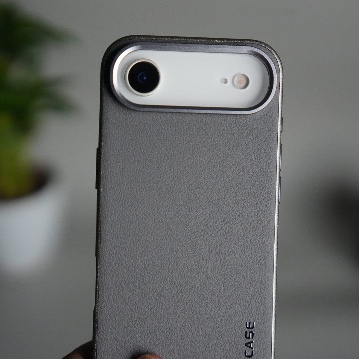 iPhone 17 Air Luxury Leather Matte Case | Slim Protective Metal Frame Back Cover