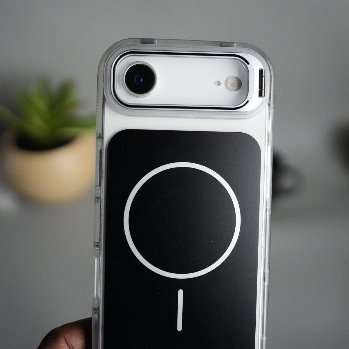 iPhone 17 Air Matte Finish MagSafe Case with Ultra-Slim Metal Kickstand