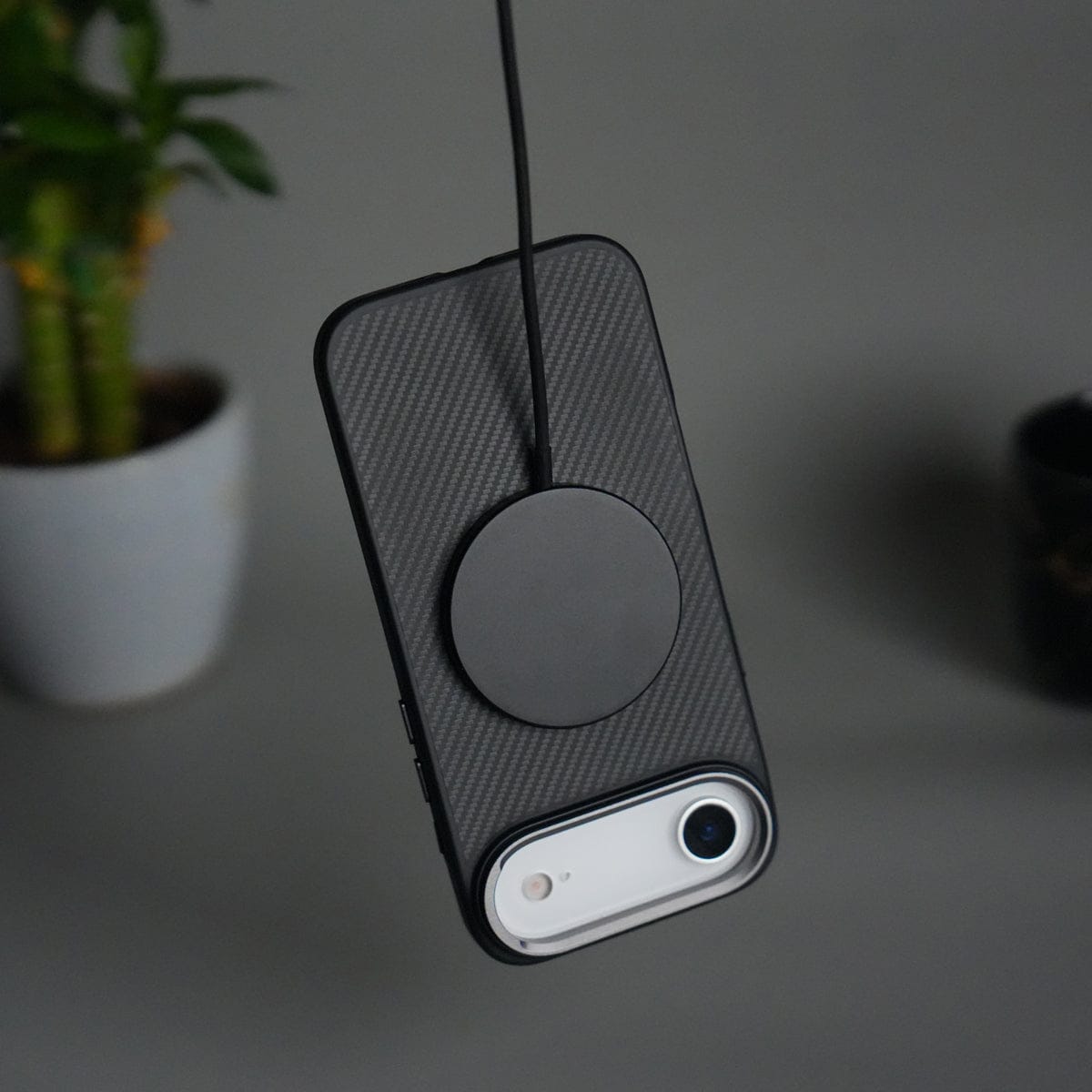 iPhone 17 Air Metal Camera Ring Carbon Fiber Design MagSafe Cover