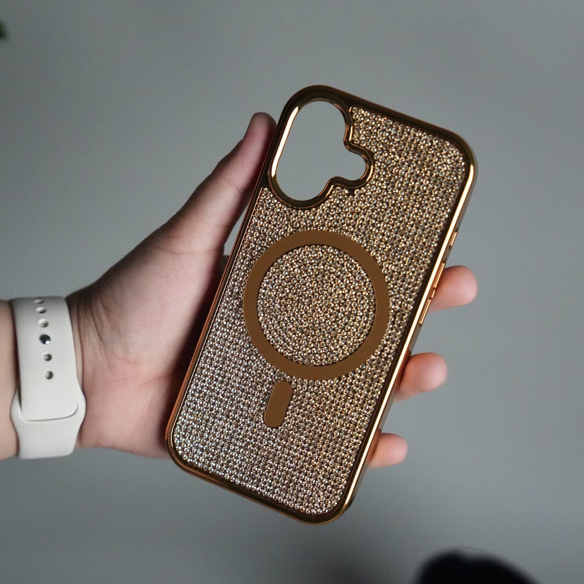 iPhone 17 Luxury Diamond Case Cover With MagSafe