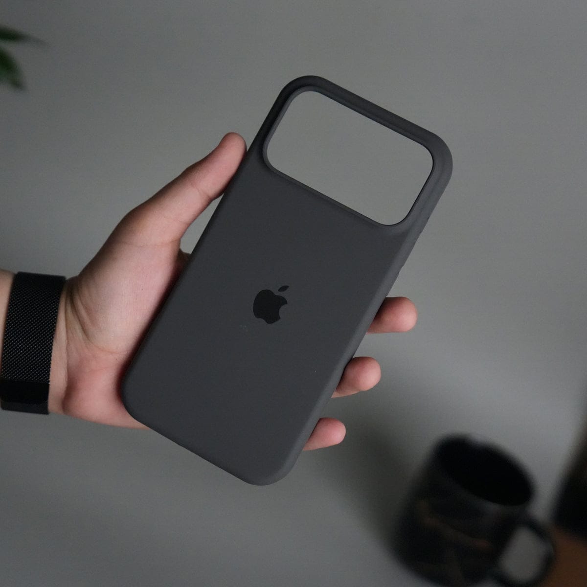 iPhone 17 Pro Liquid Silicone Case Cover (Dark Gray)