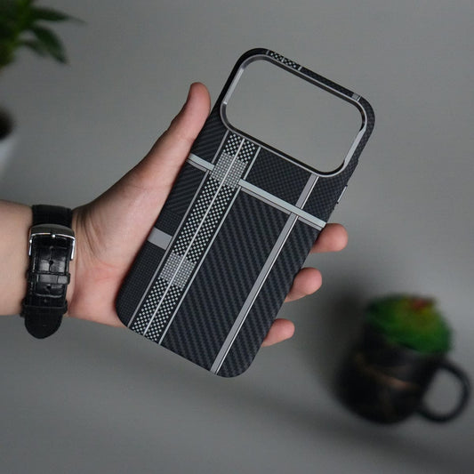 iPhone 17 Pro Max Carbon Fiber Texture Design Hard Pc MagSafe Case Cover MixLine