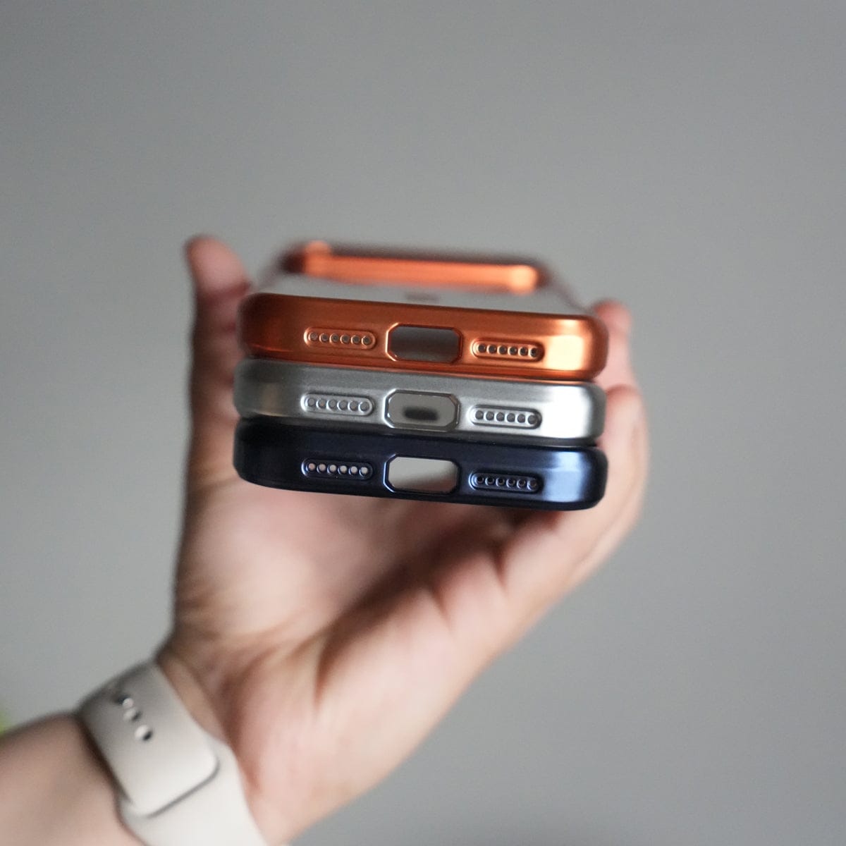 iPhone 17 Pro Electroplated Frame Transparent Magsafe Case