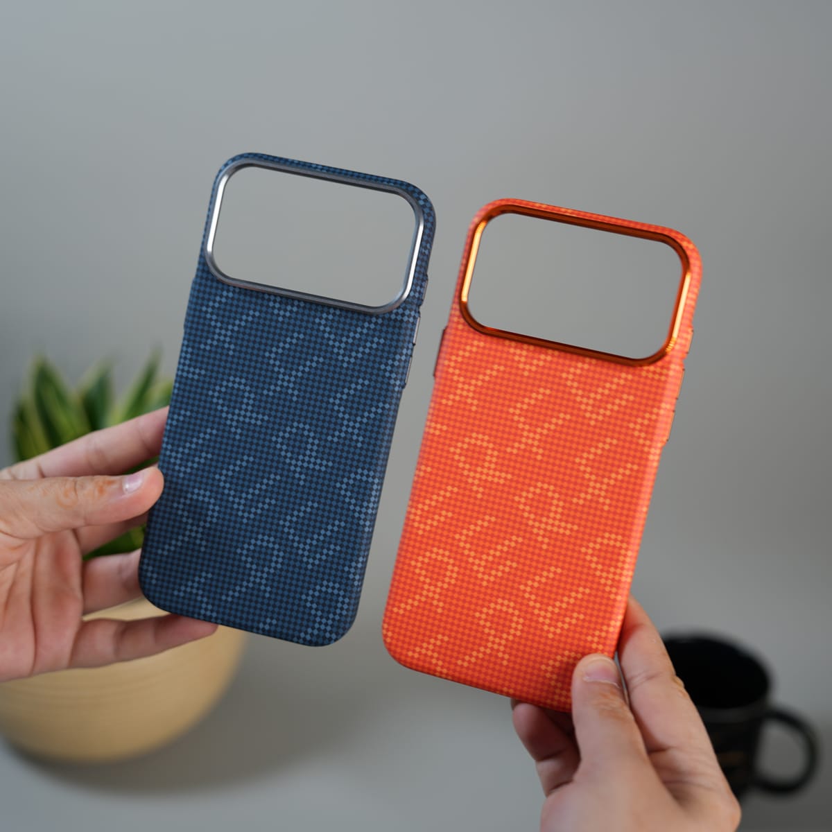iPhone 17 Pro ERF Carbon Fiber Texture Hard Pc MagSafe Case | Lightweight Back Cover