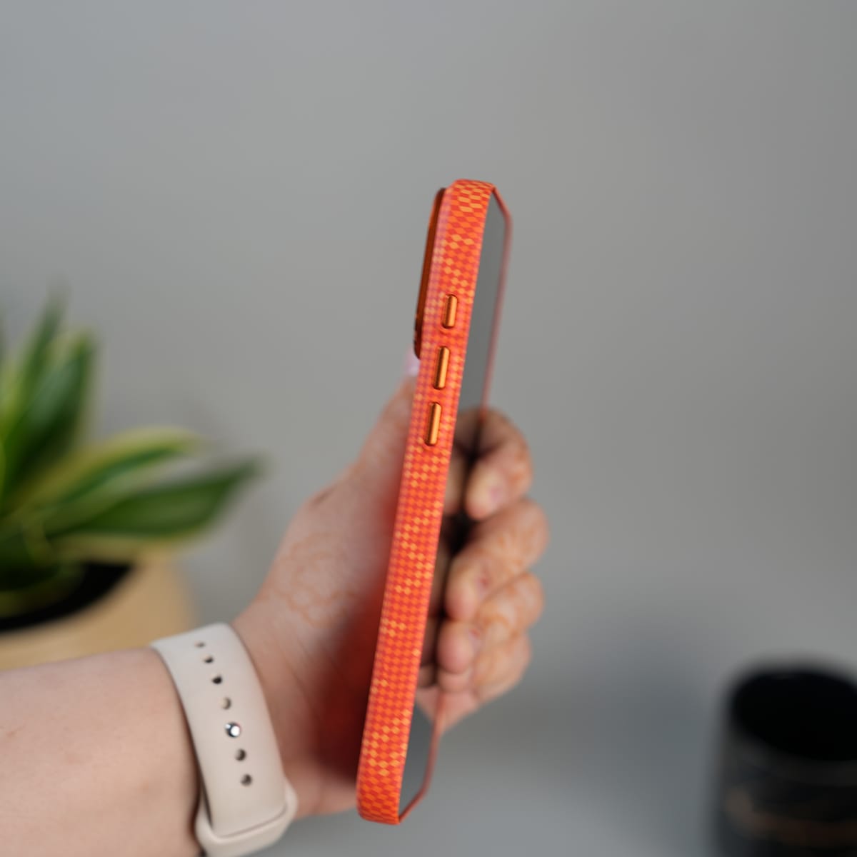 iPhone 17 Pro ERF Carbon Fiber Texture Hard Pc MagSafe Case | Lightweight Back Cover